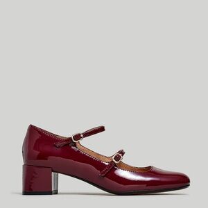 Madewell Dark Red Mary Jane Heels